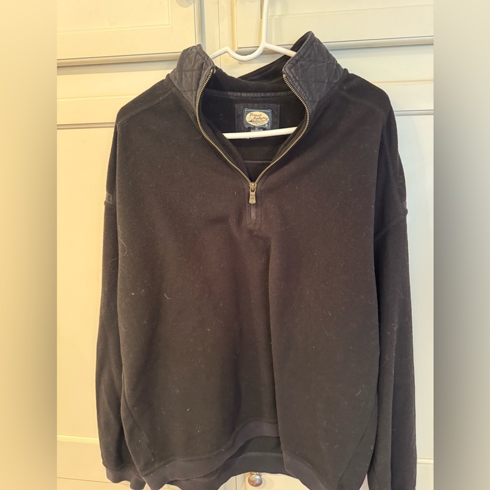 Men's Tommy Bahama Black fleece pullover